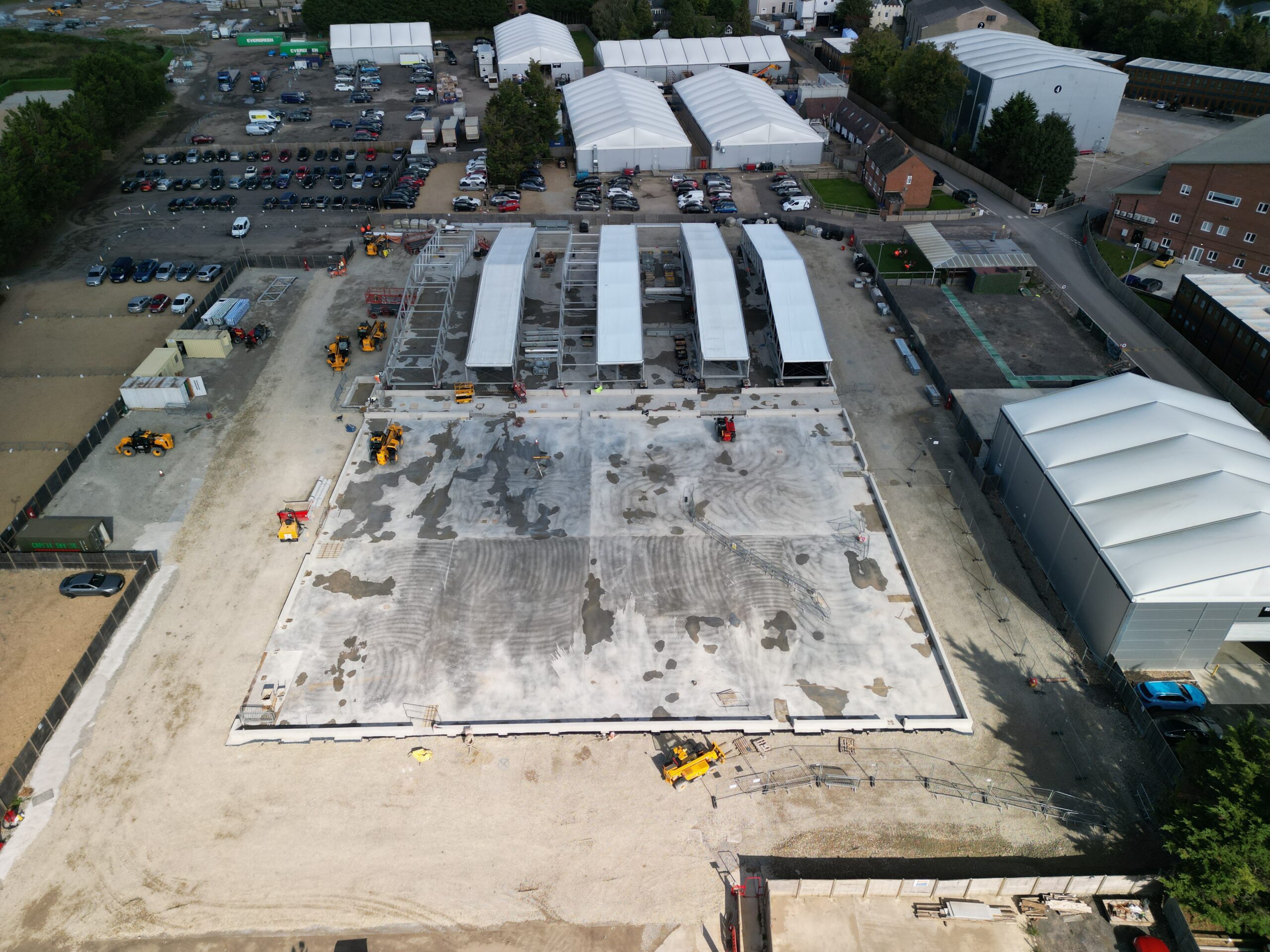 overhead shot of bray studios