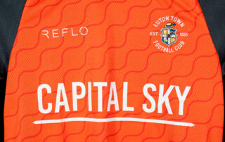 Luton Town 2025/26 Reflo Kit Launch at University of Bedfordshire, Luton, England on the 25 June 2025.