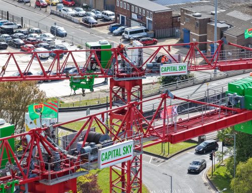Tower cranes rise at Power Court as the future of Luton takes shape
