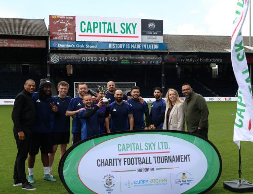 Capital Sky host charity football match at Kenilworth Road