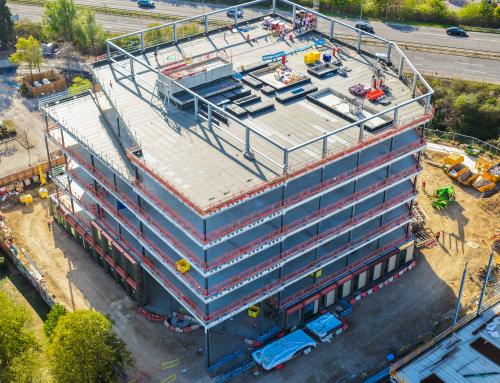 Capital Sky Celebrates Topping Out at St John’s Dirac Building, Cambridge
